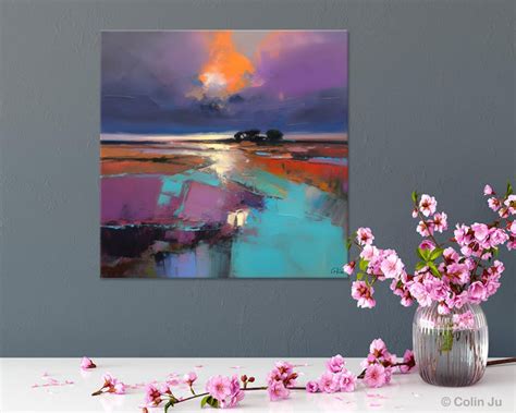 Canvas Painting for Living Room, Original Modern Wall Art Painting, Ab – artworkcanvas