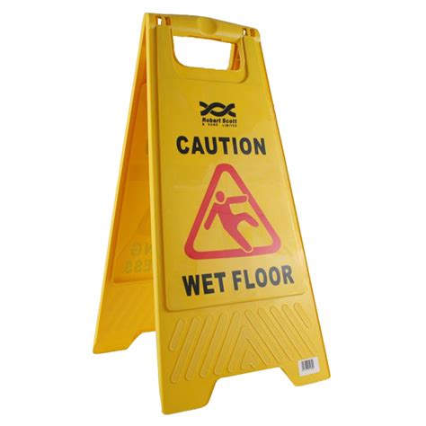 Wet Floor Sign Smudge Hygiene