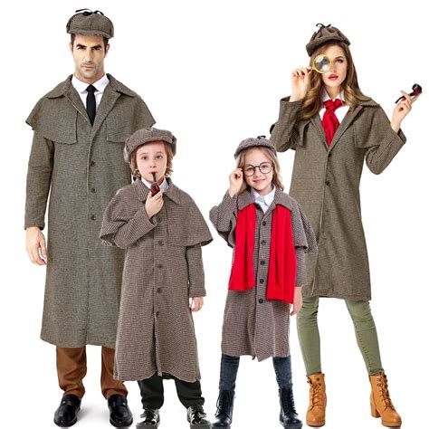 Major-Detective-Cosplay-Costume-Boy-Girl-British-Style-Checkered-High ...