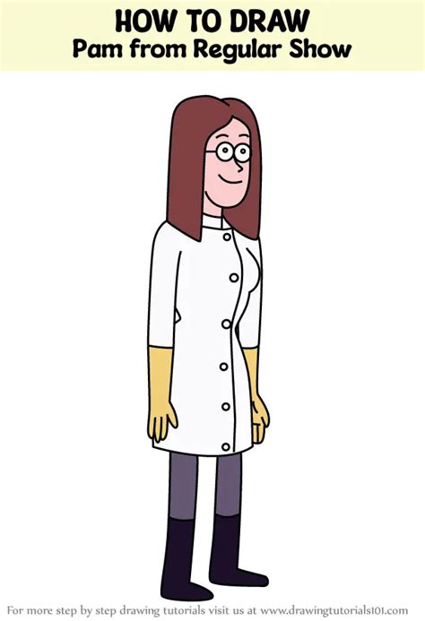 How To Draw Pam From Regular Show Regular Show Step By Step