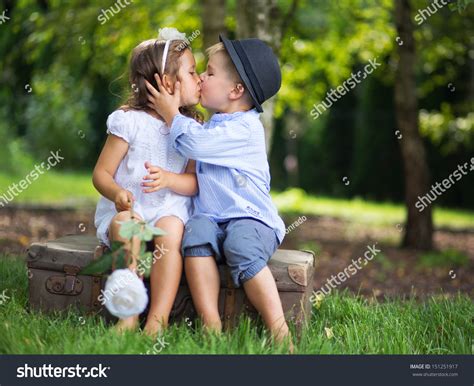 Kids Hugging And Kissing