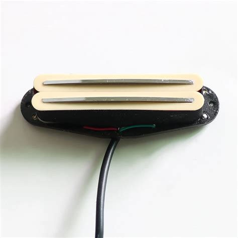 Ivory Black White Alnico V Dual Coils Hot Rail Humbucker Single Guitar