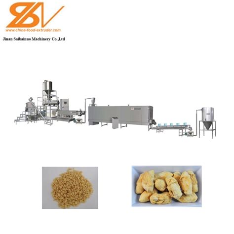 Automatic Textured Soy Protein Processing Machine Soya Chunks