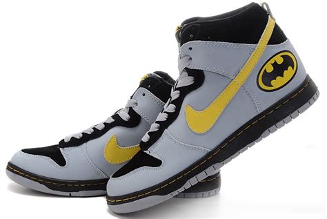 Batman Nike Dunks/Nike Dunk SB High Men Batman Robin Black Yellow ...