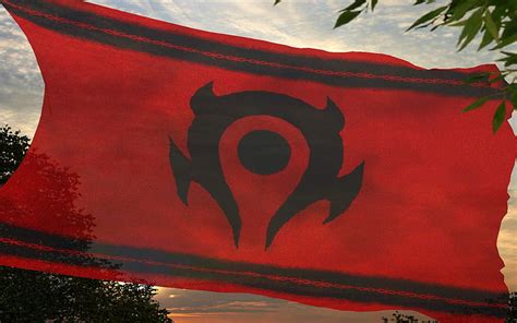 Battle Banner Of The Horde Horde World Of Warcraft Orgrimar Flag