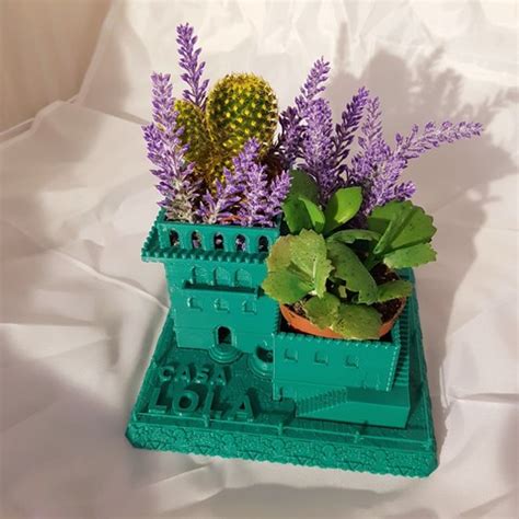 3D Printed Mini Middle Eastern Villas Planter 3 In 1 Cults