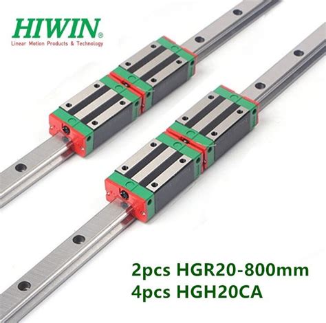 2 stücke original HIWIN linear schiene HGR20 800mm guide 4 stücke