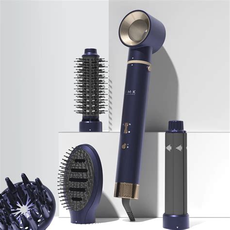 Bldc High Speed Hot Air Brush Dryer Volume Hair Blowout Dryer Brush Air Wrap Curler Barrel Hot