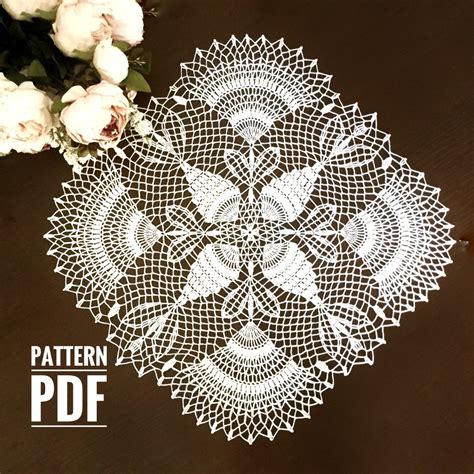 Crochet Doily Pattern Crochet Square Doily Step By Step Crochet