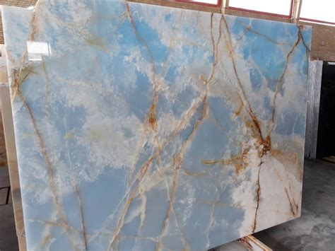 Marble Slabs Stone Slabs Blue Onyx Slabs Polished Blue Stone Slabs