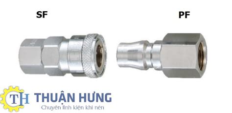 Khớp Nối Nhanh Khí Nén THB SF20 PF20 SF30 PF30 SF40 PF40