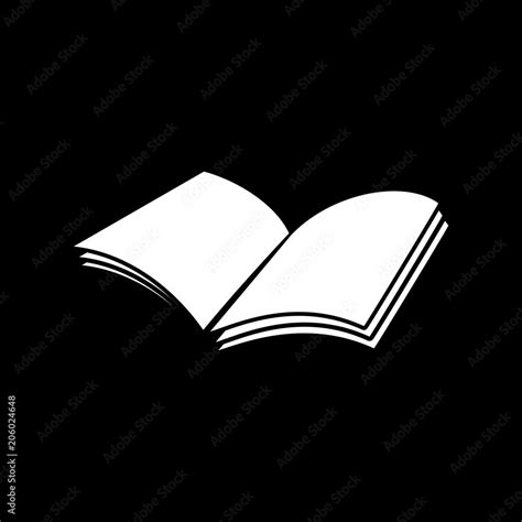 Open Book Black Background