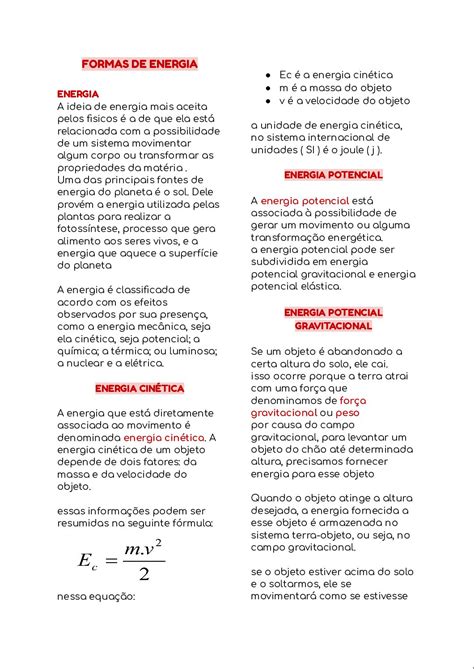 Exemplos De Transformacao De Energia