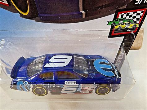 Hot Wheels HW Race Day DODGE CHARGER STOCK CAR Blue W Black MC Sp Contemporary