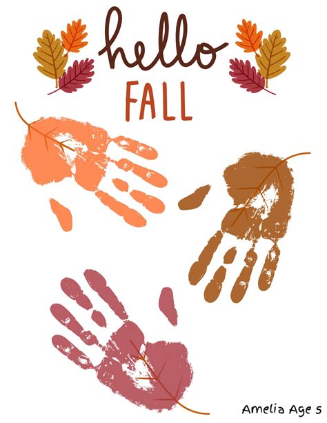 Fall Handprint Craft Fall Craft For Kids Fall Handprint Art Preschool