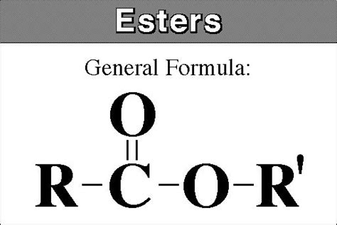 Chemistry 11: Esters