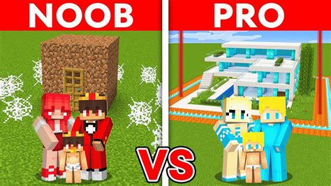 Noob Familie Vs Pro Familie SICHERSTES HAUS BAU CHALLENGE In Minecraft