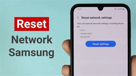 How To Reset Network Settings In Samsung Galaxy Phones Youtube