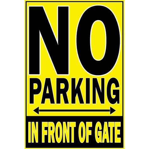 Laminated Warning Signages A Size Gsm Paper No Parking Don T Block