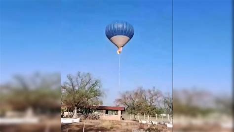 Hot Air Balloon Catches Fire Mid Air In Mexico Passengers Jump Off 2