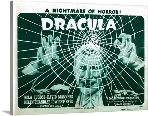 Dracula Lobbycard Bela Lugosi 1931 Wall Art Canvas Prints Framed