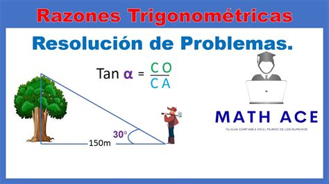 Razones Trigonom Tricas Soluci N De Problemas Ejemplo Youtube