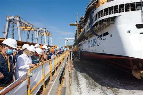 MSC Seashore Floats Out for the First Time | Porthole Cruise Magazine