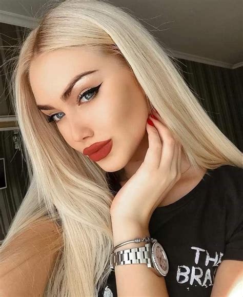 Blonde Girl With Makeup