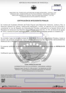 C Mo Solicitar El Certificado De Antecedentes Penales En Venezuela