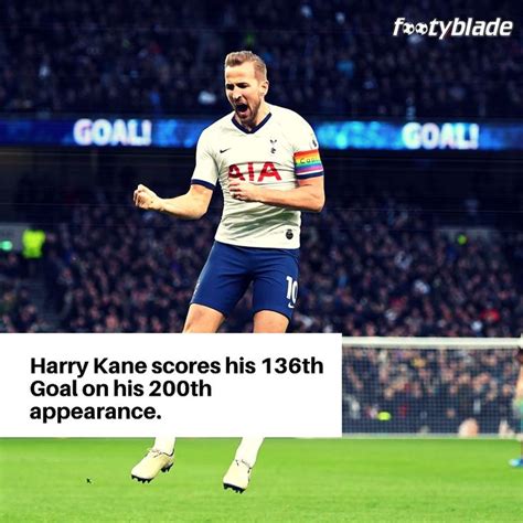 Harry Kanes 200th Appearance Premier League Goals Harry Kane Premier League