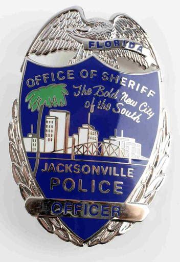 Obsolete Jacksonville Florida Police Law Badge