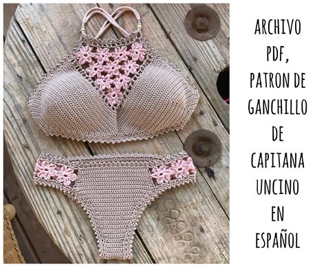 Pdf Patron De Ganchillo Coralia Brazilian Bikini Partes Etsy