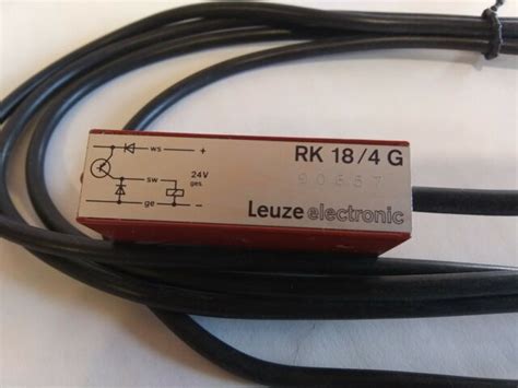 Leuze Electronic RK 18/4 G Rk18/4g 24v DC Photoelectric Sensor for sale ...