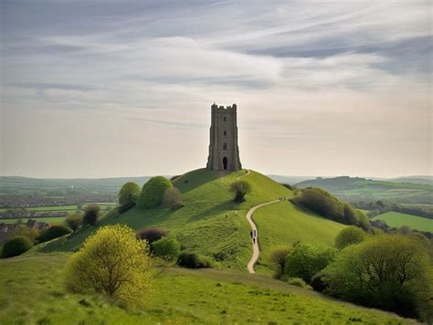 Download Ai Generated Isle Of Avalon Glastonbury Royalty Free Stock