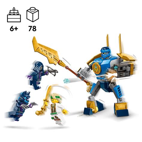 Конструктор LEGO NINJAGO Боевой набор робота Джея 78 деталей (71805 ...