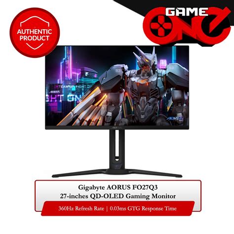 Gigabyte AORUS FO27Q3 27 QD OLED Gaming Monitor 360Hz Shopee