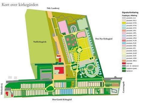 Kort over Tønder Kirkegård Tønder Sogn