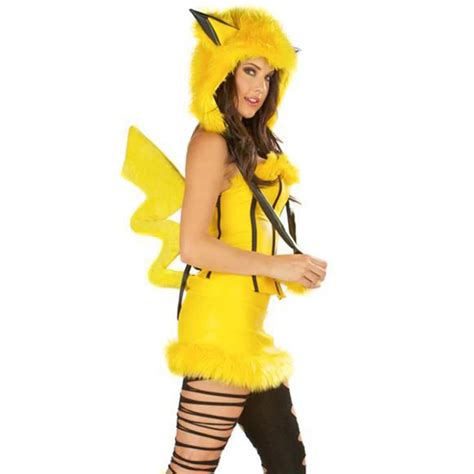 Adult Pokemon Costume Hatshoe Coversdress Pikachu Adult Costumes