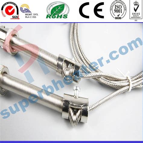 KE Type Shielded Wire Compression Spring Dual Spring Thermocouple