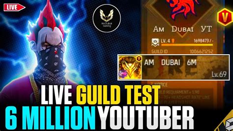 Free Fire Live Guild Testing Guild Test Live Ff Live Guild Test