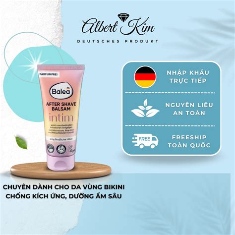 Hàng Đức Kem dưỡng sau cạo wax nội địa Đức Balea dành riêng cho vùng Bikini vùng da