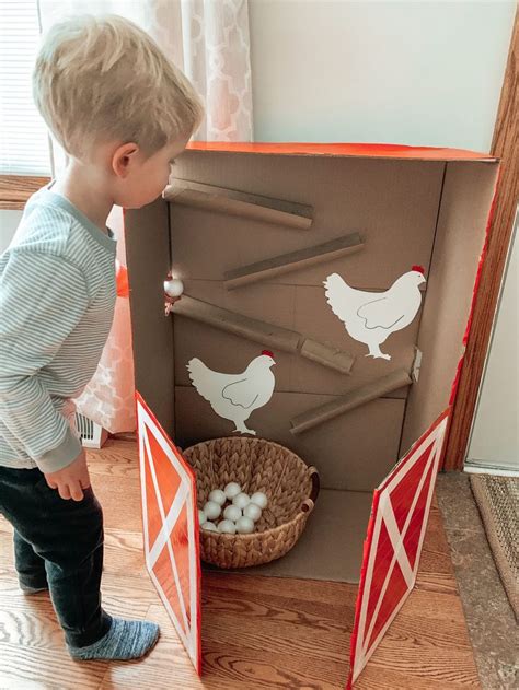 Cardboard Chicken Coop Craftmonsterz Cardboard Activities Farm