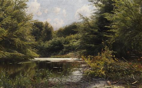 Danish Painter Peter Merk Of Menstad The End Of Summer At A