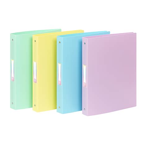 Classeur A4 MAXI 4 Anneaux RAINBOW PASTEL Viquel