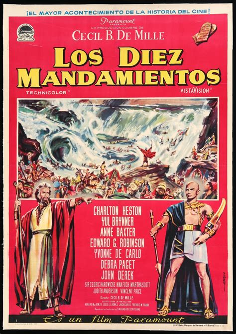 Ten Commandments (1956) Original Linen-Backed Movie Poster - Original ...