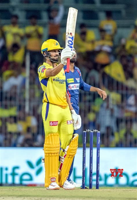 chennai csks batter ruturaj gaikwad celebrates   century