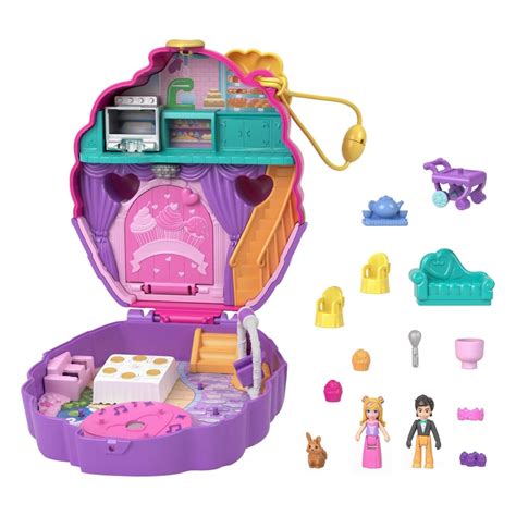 Ripley - SET POLLY POCKET HKV31 JUEGO COMPACTO PASTELERIA CUPCAKES