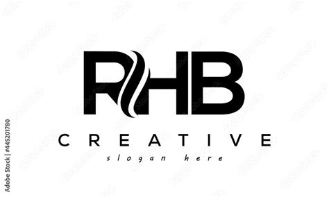 RHB creative luxury logo design Stock Vector | Adobe Stock