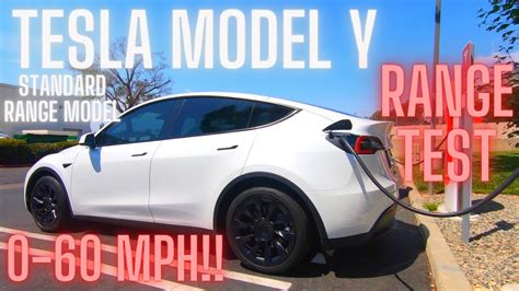 Tesla Model Y Standard Range Highway Range Test And Mph Youtube