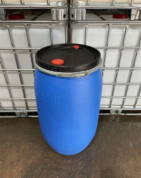 L L L L L Plastic Open Top Barrel Drum Shipping Storage